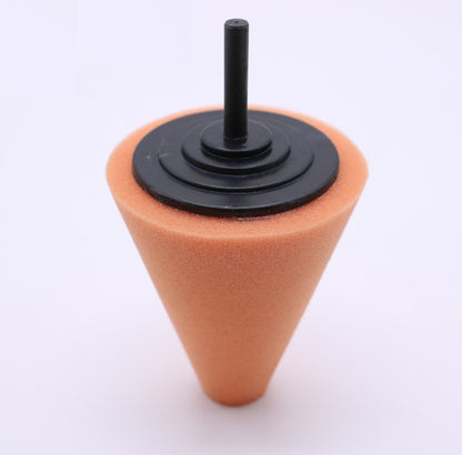 Car wheel polishing disc detail polishing wheel in the net steel ring polishing sponge plate with 6MM handle cone sponge wheel