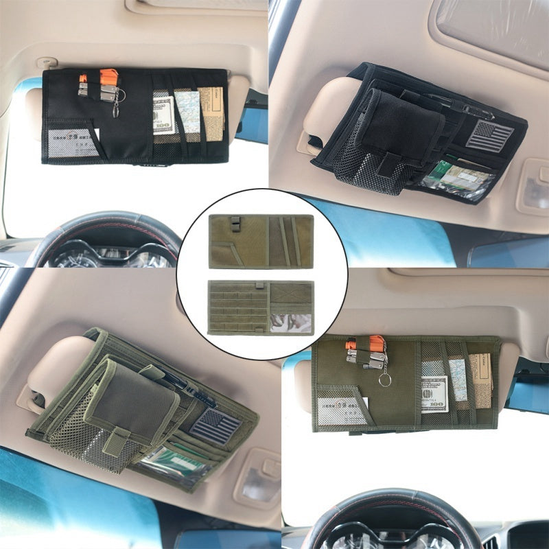 Vehicle Visor Panel Truck Car Sun Visor Organizer CD Bag Holder Car Styling Hunting Accessories