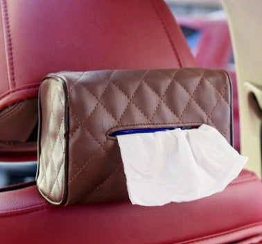 Sun visor chair back-mounted car interior tissue box creative car supplies paper towel set tray cute