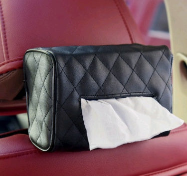 Sun visor chair back-mounted car interior tissue box creative car supplies paper towel set tray cute