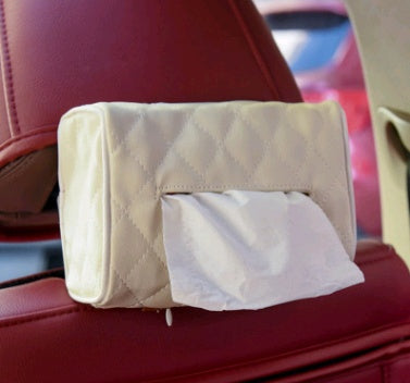 Sun visor chair back-mounted car interior tissue box creative car supplies paper towel set tray cute