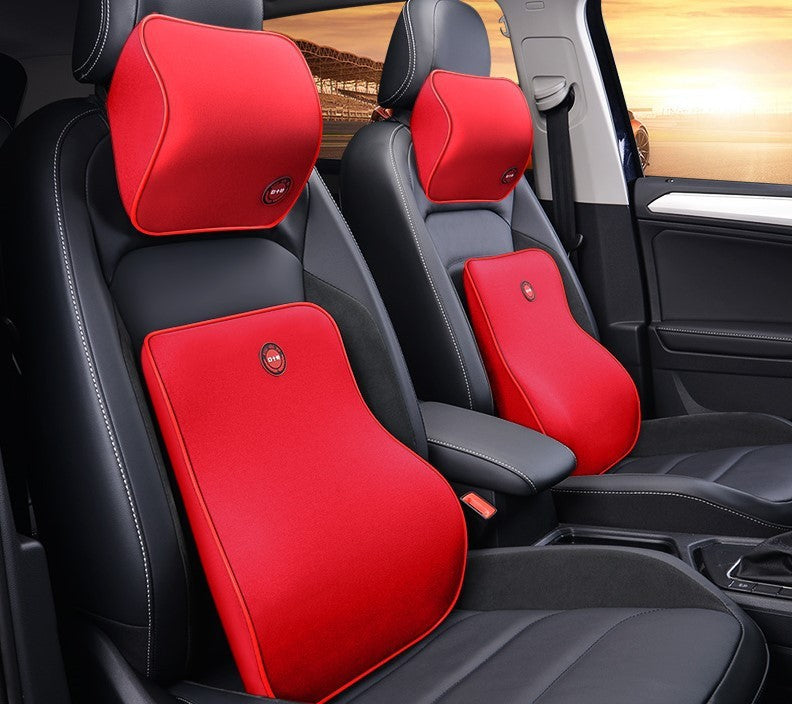 Car Headrest Neck Protector Backrest Car Seat Pillow Lumbar Pillow Memory Foam