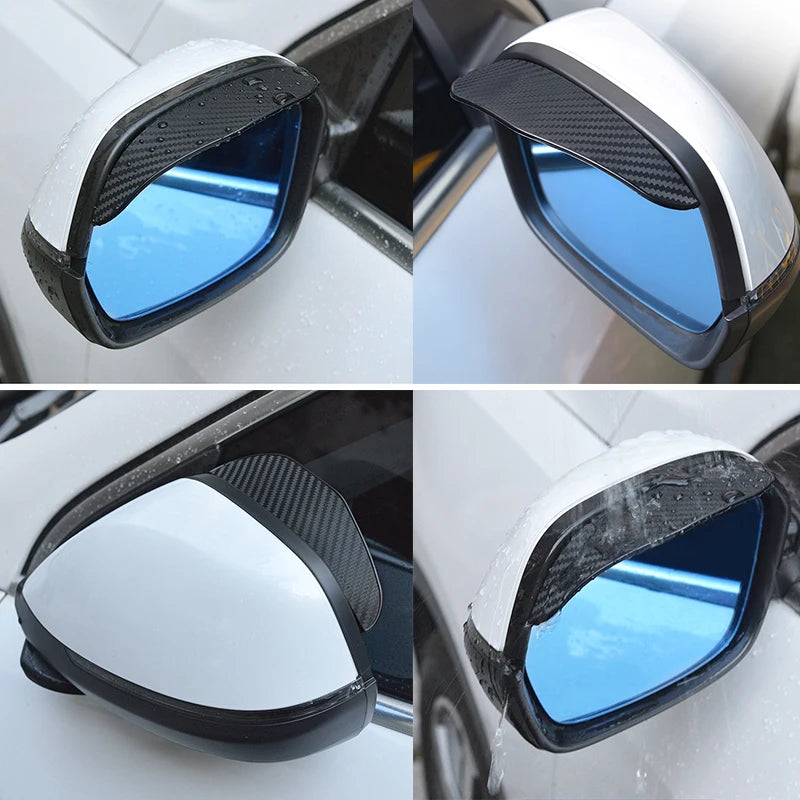 Carbon Fiber Car Rearview Mirror Rain Visor