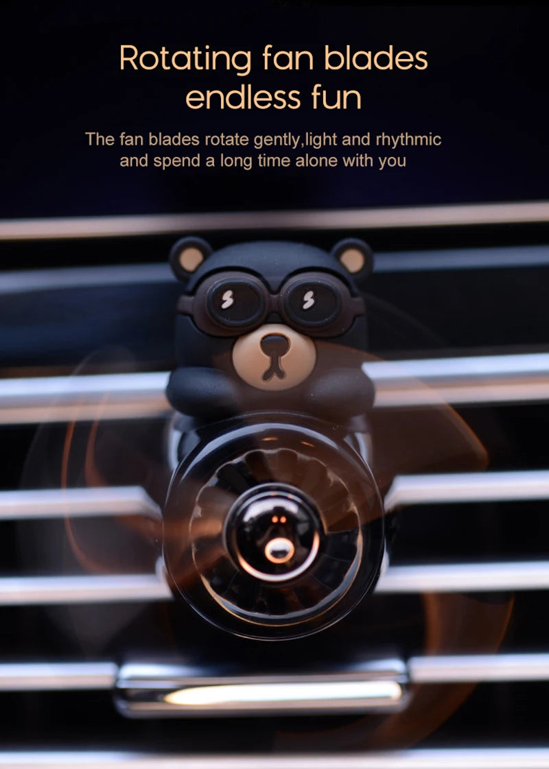 Bear Pilot Car Air Freshener Interior Perfume Diffuser