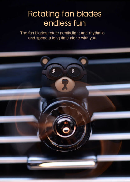 Bear Pilot Car Air Freshener Interior Perfume Diffuser