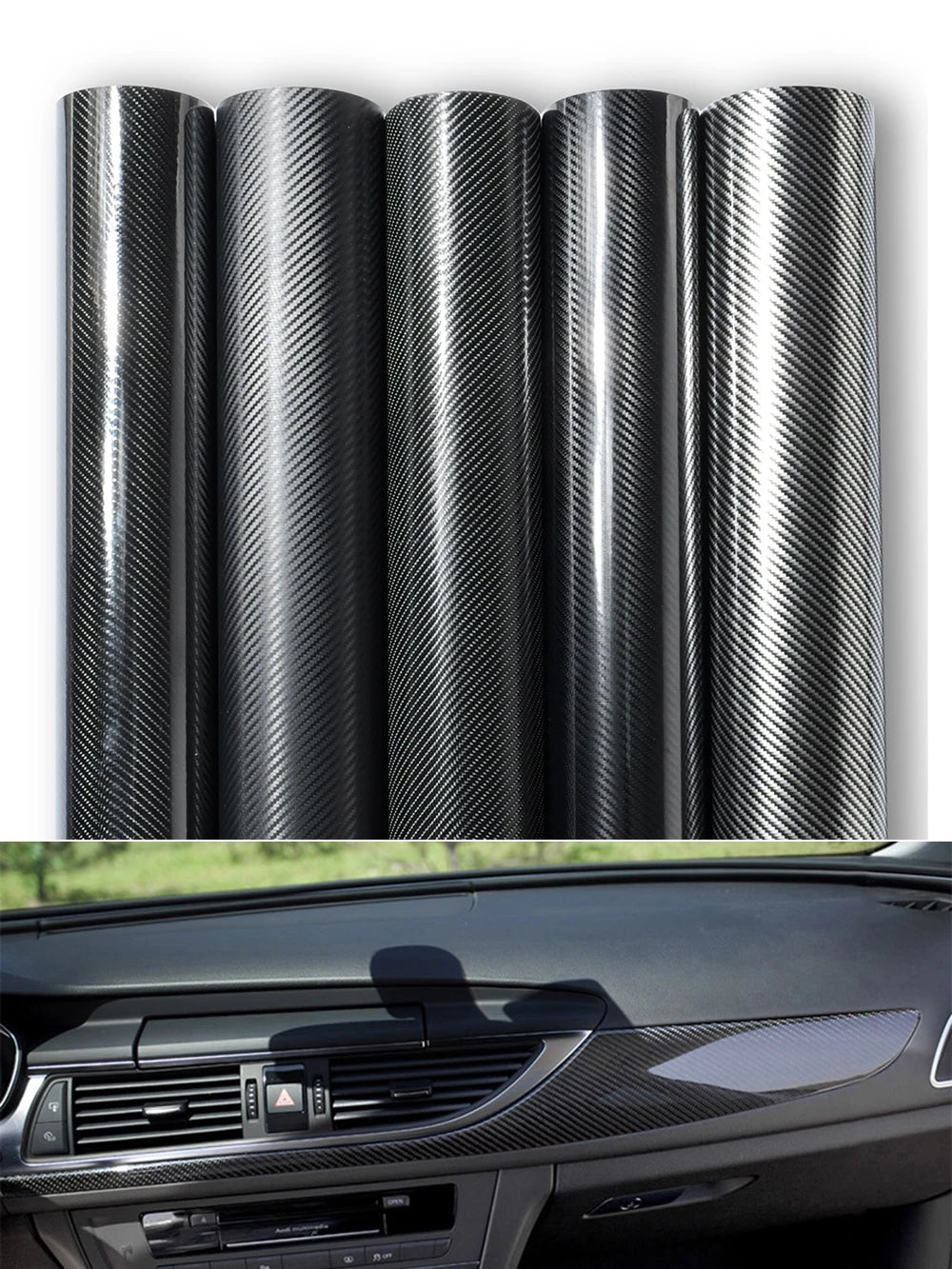 Carbon Fiber Vinyl Wrap - Waterproof & Sunscreen